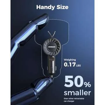SUPERONE Retractable Car Charger - Fast Charge for iPhone & Android