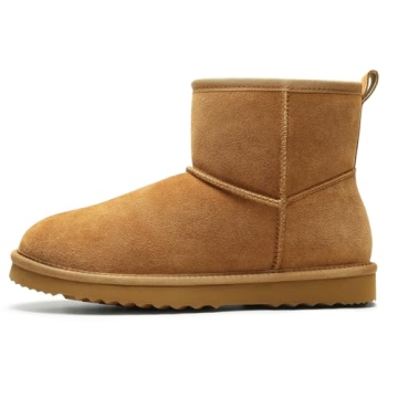 Litfun Winter Suede Mini Boots - Warm Fuzzy Comfort