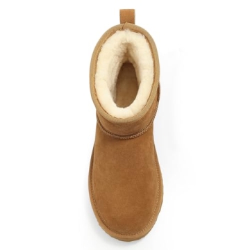 Litfun Winter Suede Mini Boots - Warm Fuzzy Comfort