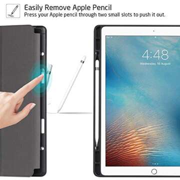 ZtotopCases for iPad Pro 12.9 Inch 2017/2015 (1st & 2nd Generation) with Pencil Holder, Lightweight ...