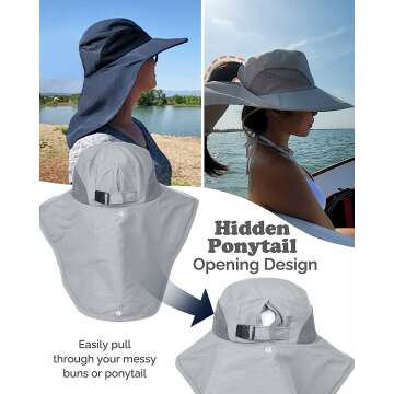 Waterproof UPF 50+ Sun Hats for Hiking & Fishing
