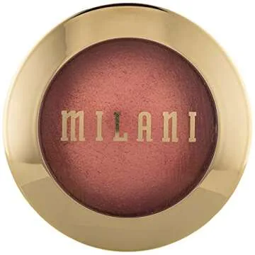 Milani Baked Blush - Bella Bellini (0.12 Ounce) Vegan, Cruelty-Free Powder Blush - Shape, Contour & ...