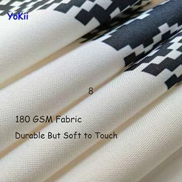 YoKii 78-Inch Tassel Shower Curtain for Stylish Bathrooms