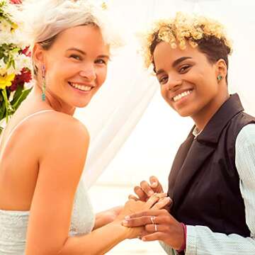 Hicarer 6 Pairs Rainbow Pride Earrings for Celebrations