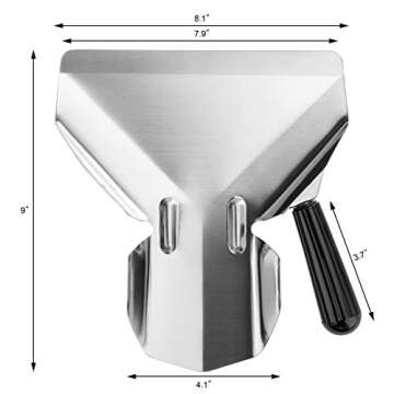 New Star Food Service 37807 Stainless Steel Commercial French Fry Bagger for Easy Serving
