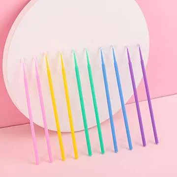 500 Pcs Micro Applicator Brush for Makeup and Beauty Application