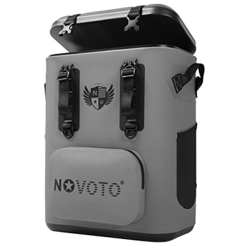 Novoto Magnetic Backpack Cooler 30 Can, Insulated Soft Cooler Bag for Men & Women, Zipperless Waterp...