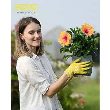 PACIFIC Gardening Gloves - 3 Pairs for Women, Durable & Flexible