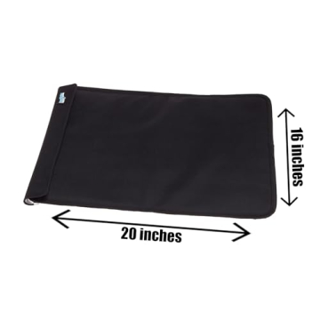 FlexiFreeze Party Mat Chiller - Food Cooling Buffet Cooler for Cold Serving Black (19" x 15")