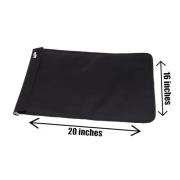 FlexiFreeze Party Mat Chiller - Food Cooling Buffet Cooler for Cold Serving Black (19" x 15")