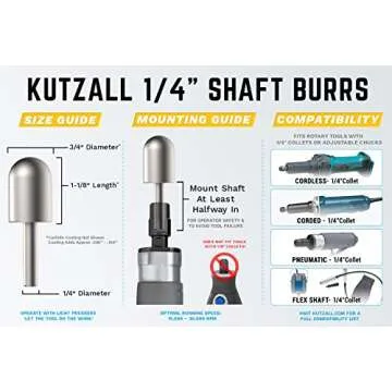 Kutzall Original Ball Nose Rotary Burr - Precision Cutting Tool