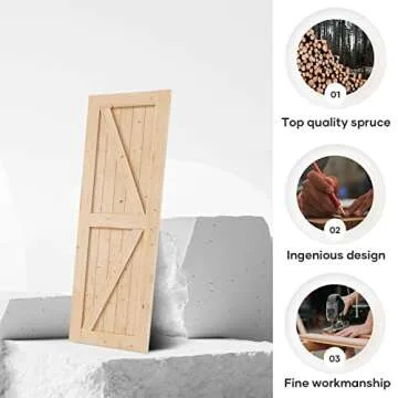 EaseLife Sliding Barn Door - Stylish & Easy to Install