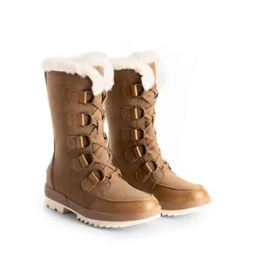 DREAM PAIRS Warm Snow Boots for Women - Lace Up & Water Resistant