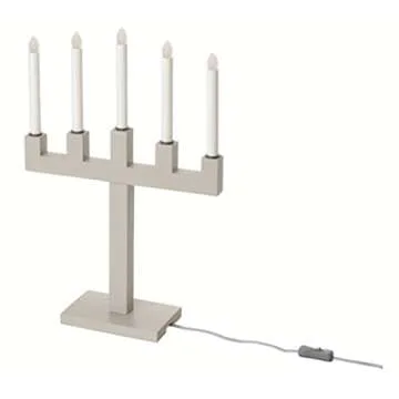 IKEA FULLTALIG Candlestick, Set of 3 Powder Coating Black Aluminum Candlestick Holder for Taper Candles, Table Romantic for Wedding, Birthday, Dinner Home & Bar Decorative (No LED Candle Included)