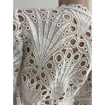 Bell Sleeve Tops for Women Dressy Tops for Evening Wear Lace Blouses for Women (Pink,XL,X-Large)