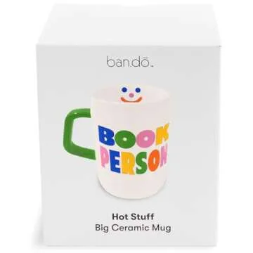 ban.do Ceramic Mug for Book Lovers - 12 Ounce Coffee Cup