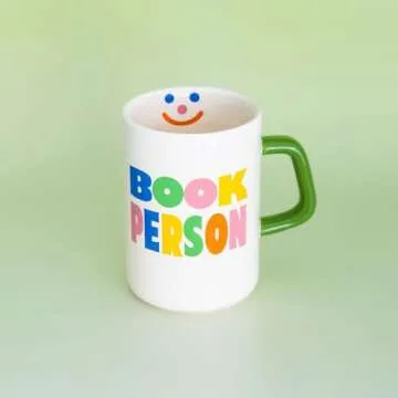 ban.do Ceramic Mug for Book Lovers - 12 Ounce Coffee Cup