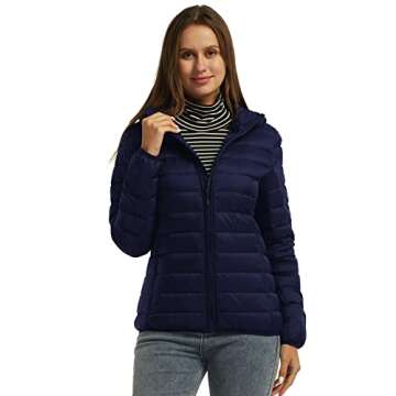 Wantdo Women's Lightweight Down Coat for Spring 2024
