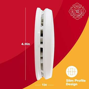 First Alert Slim Photoelectric Smoke Alarm - Safety in Style