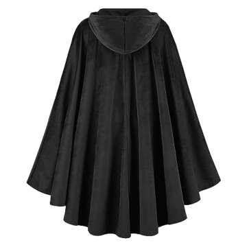 Renaissance Velvet Hooded Cape for Boys and Girls