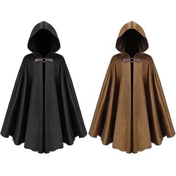 Renaissance Velvet Hooded Cape for Boys and Girls