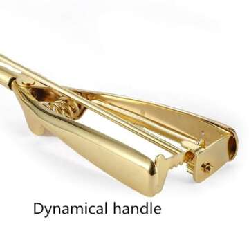 Good Dee's Gold Cookie Scoop, 4 cm, 18/8 stainless steel, easy to use, great for cookies, muffins, and ice cream