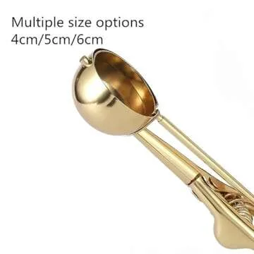 Good Dee's Gold Cookie Scoop, 4 cm, 18/8 stainless steel, easy to use, great for cookies, muffins, and ice cream