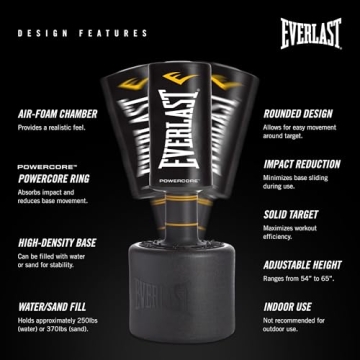 Everlast PowerCore Free Standing Heavy Duty Punching Bag