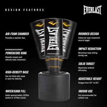 Everlast PowerCore Free Standing Heavy Duty Punching Bag