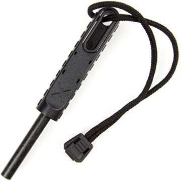 EXOTAC - polySTRIKER XL Ferrocerium Fire Starter with Snap-in Striker for Emergency Campfires and Hi...