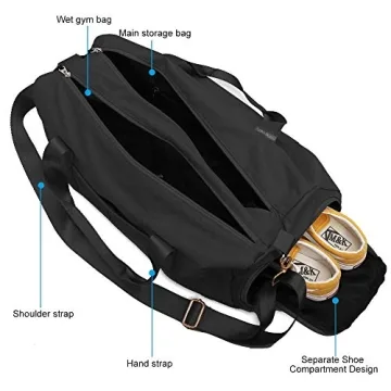 Versatile ICEIVY Gym Duffle Bag with Dry Wet Separation