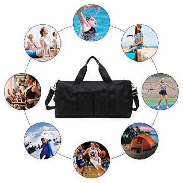 Versatile ICEIVY Gym Duffle Bag with Dry Wet Separation