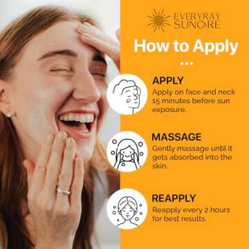 EveryRay Suncare - Sunshine Serum - Enriched Mineral Suncreen Serum - 1.69 fl oz - SPF 50 with skin ...