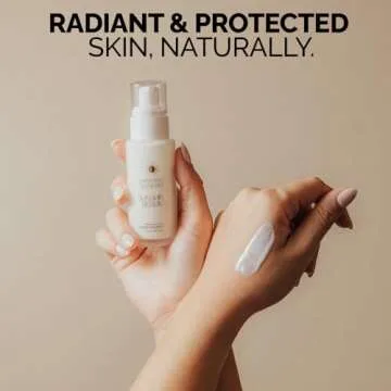 EveryRay Suncare - Sunshine Serum - Enriched Mineral Suncreen Serum - 1.69 fl oz - SPF 50 with skin hydrating squalane and Vitamin C - For All Skin Types and Skin Tones