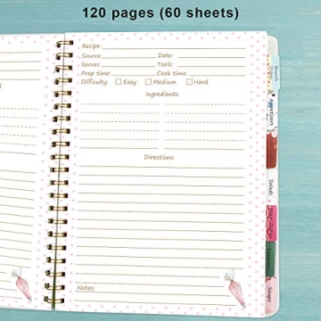 Ceiba Tree Blank Cookbook Journal 120 Pages Gift Ideas