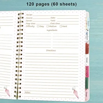 Ceiba Tree Blank Cookbook Journal 120 Pages Gift Ideas