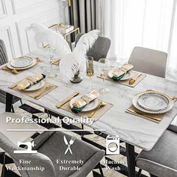 Home Brilliant Heat Resistant Placemats Set of 4