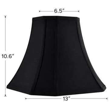 JERHOUS Black Bell Lamp Shade – Elegant Replacement for Any Home