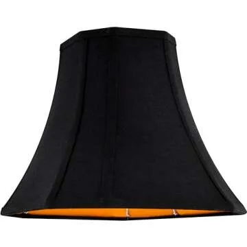 JERHOUS Black Bell Lamp Shade – Elegant Replacement for Any Home