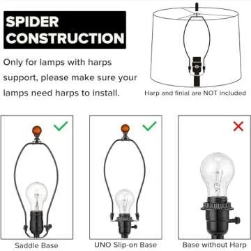 JERHOUS Black Bell Lamp Shade – Elegant Replacement for Any Home