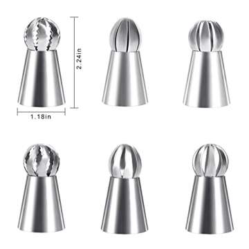 Hofumix Russian Piping Tips Cake Decorating Kit Cake Decorating Tips Buttercream DIY Baking Tools Sc...