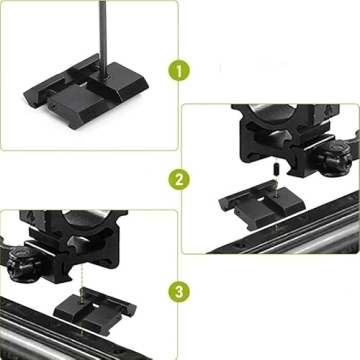 Acxico 3 pcs 11mm/10mm to 20mm/21mm Weaver Picatinny Scope Rail Mount Converter Adapter