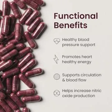 humanN SuperBeets Beet Root Capsules Quick Release 1000mg, Helps Support Nitric Oxide Production, Bl...