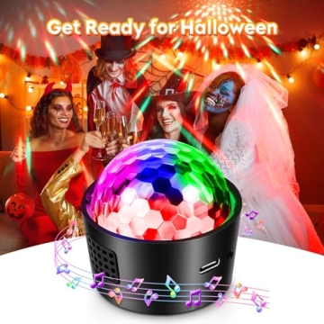 Wiwreenm Mini Disco Ball Light - Rechargeable Party & Night Light Projector