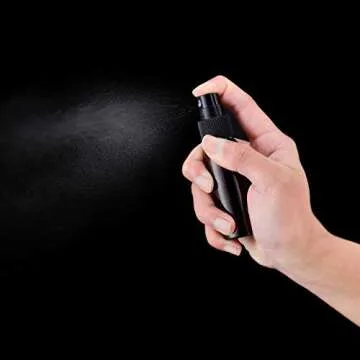 LISAPACK 1oz Amber Mini Spray Bottle - 12 Pack for Travel