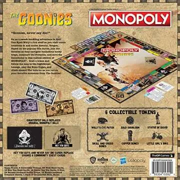 Goonies Monopoly Edition - 80s Adventure Classic Board Game