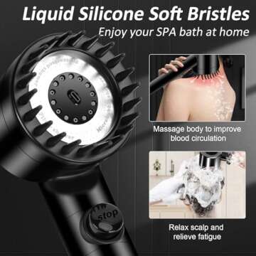 Luxsego High Pressure Shower Heads with Handheld Sprayer, Filtered Shower Head Soften Hard Water wit...