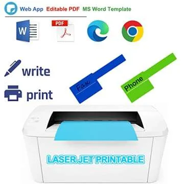 FXHDC-M 240 Pcs Self-Adhesive Cable Labels for Organizing