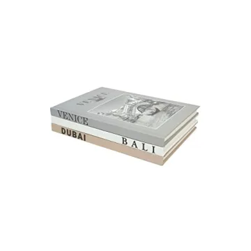 Elegant Set of 3 Decorative Books for Home Styling