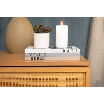 Stylish Set of 3 Decorative Books for Home Decor